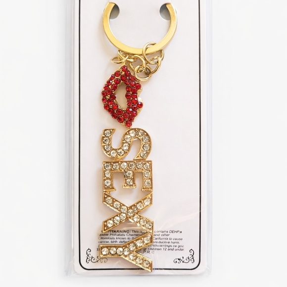 Other - Rhinestone Lips and 'SEXY' Keychain Charm